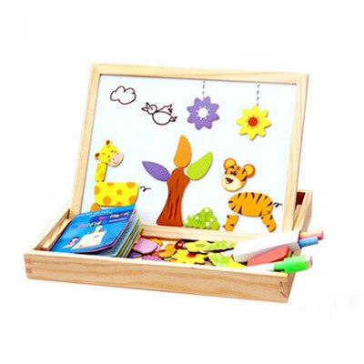 Artmagnet Bord – Montessori Houten Magnetisch Tekenen Bord Voor Kinderen – Creativiteit & Leren