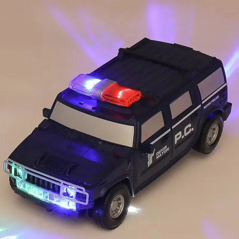 Toycop – Veicolo di Polizia 2 in 1 e Robot con Luce e Suono