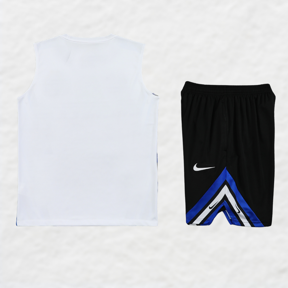 Ensemble d'été blanc Old School 25/26 de l'Inter Milan