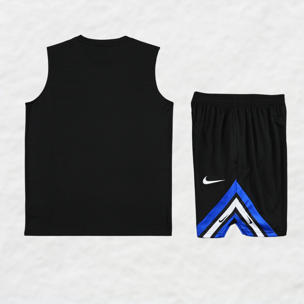 25/26 Inter Milan Zwart Old-School Vest Zomer Set