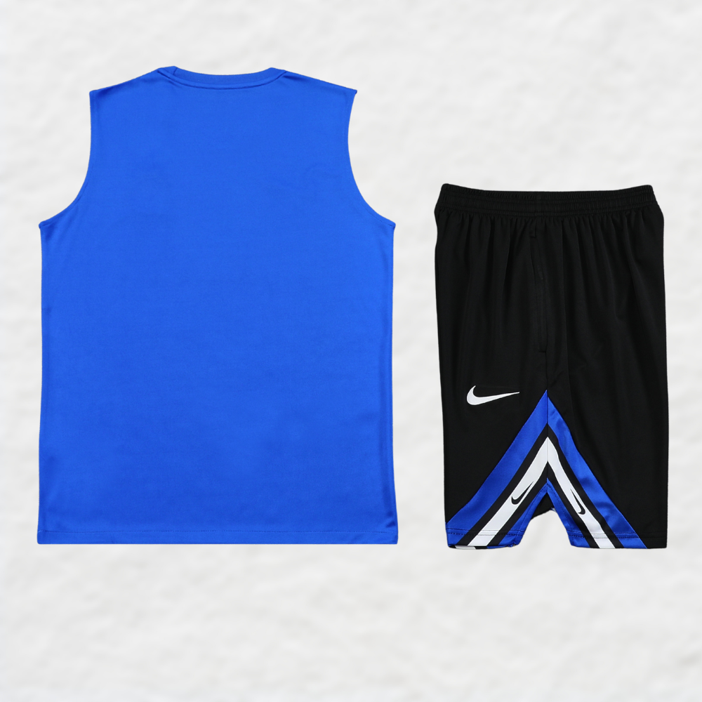 25/26 Inter Milan Blauwe Old-School Vest Zomer Set