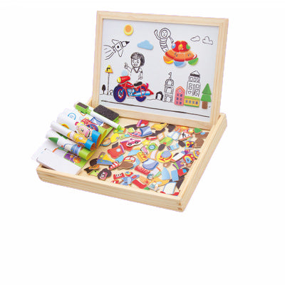 Artmagnet Bord – Montessori Houten Magnetisch Tekenen Bord Voor Kinderen – Creativiteit & Leren