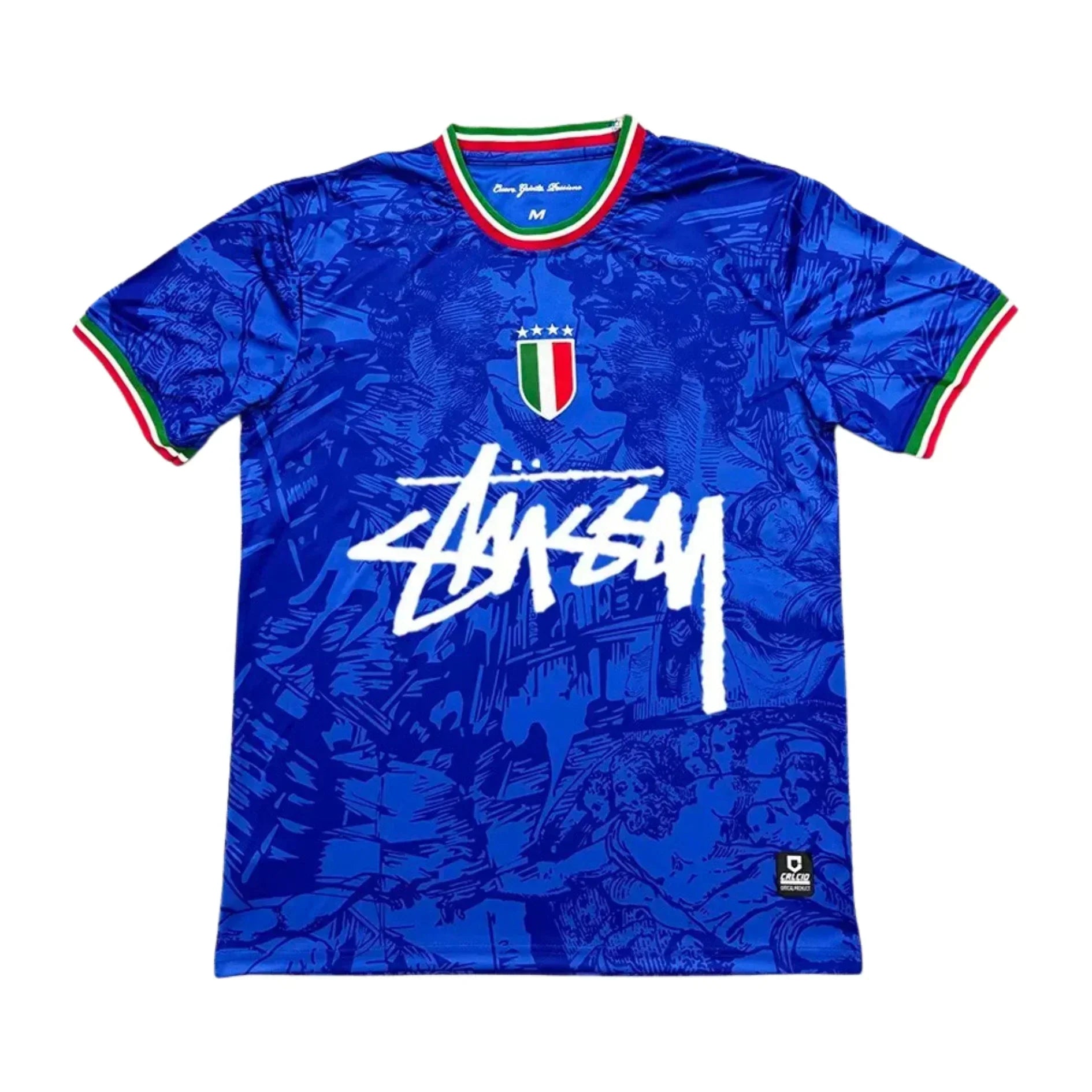 25/26 Italië Stussy Jersey - Blauw Romeins - Limited Edition