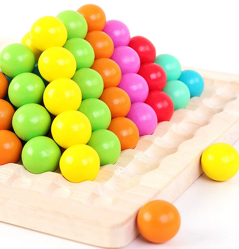Creative Beads – Montessori Wooden Bead Set For Fine Motor Skills & Creativity
