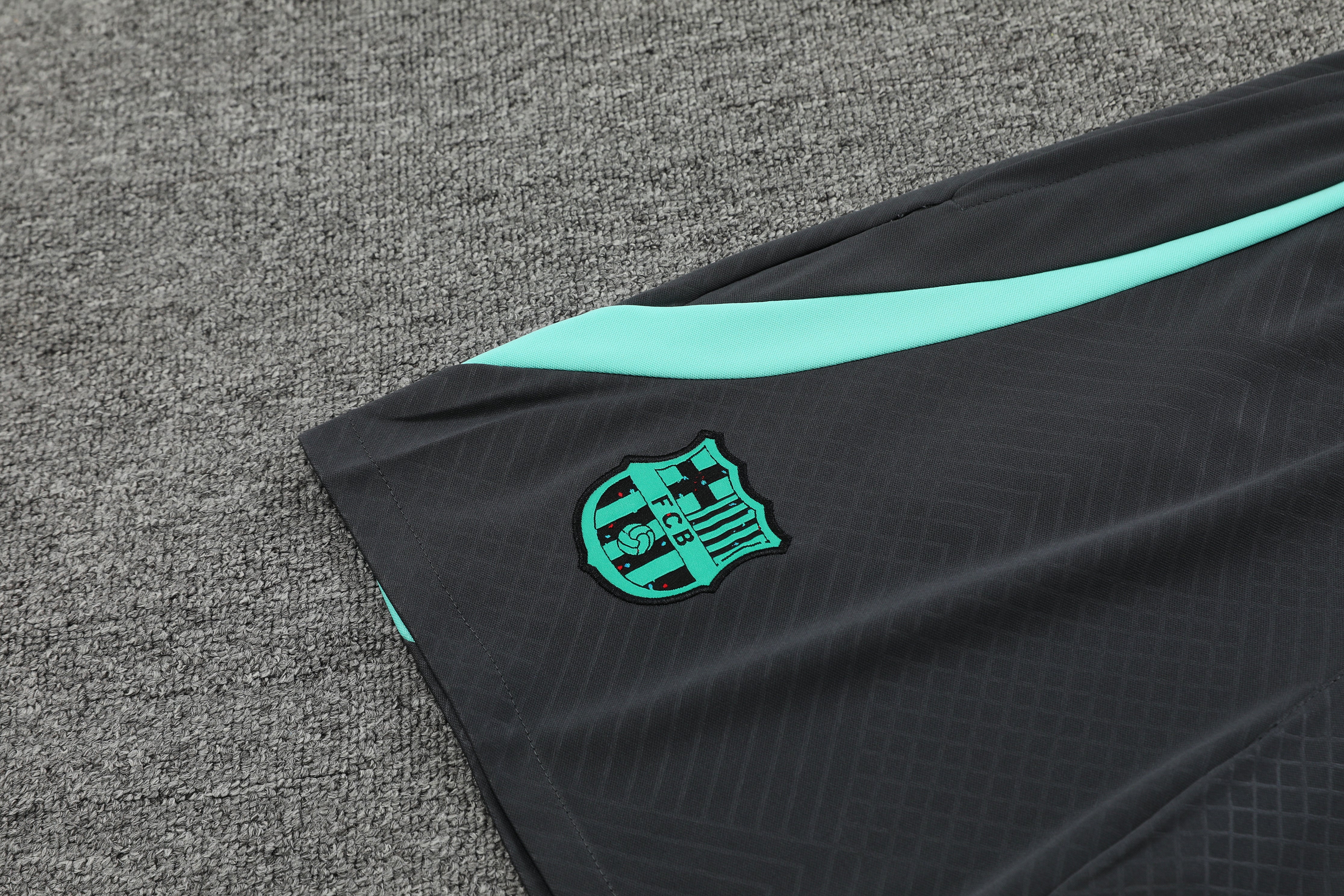 24/25 FC Barcelona Zomer Trainingsset - Zwart Mouwloos