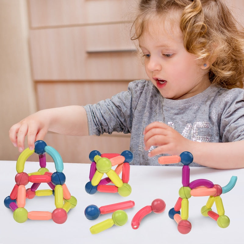 Magicsnap Builders – Set di Giocattoli da Costruzione Magnetici per Bambini – Divertimento Creativo di Costruzione e Apprendimento