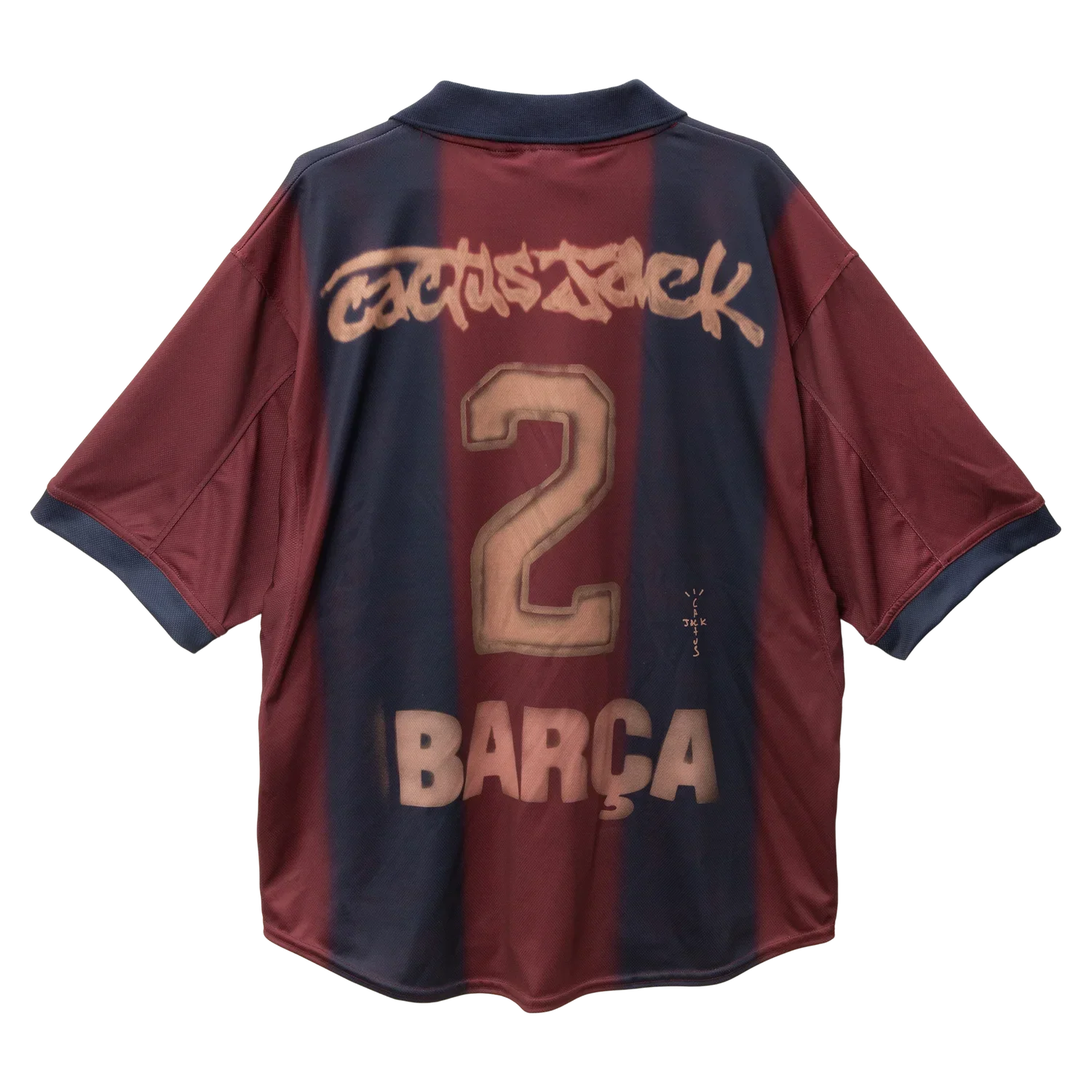 Maillot rétro FC Barcelone x Travis Scott 2001/02 - Édition limitée