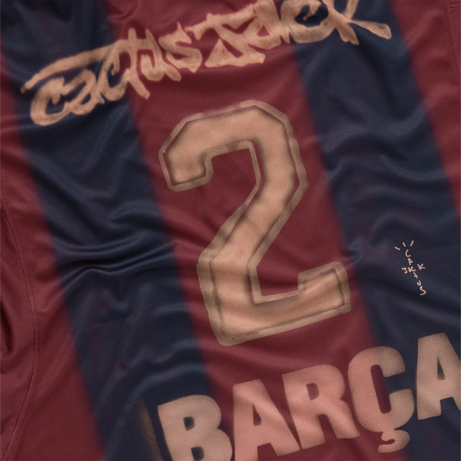 2001/02 FC Barcelona x Travis Scott Retro Jersey - Limited Edition