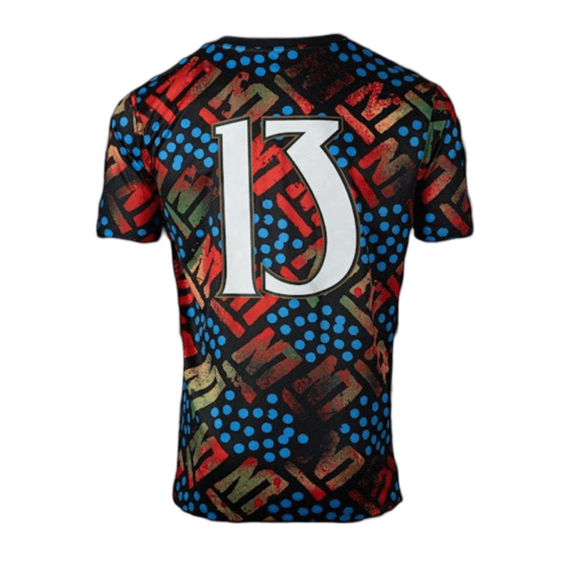 2024/25 Olympique de Marseille Voorwedstrijdshirt - Afrika Zwart Special