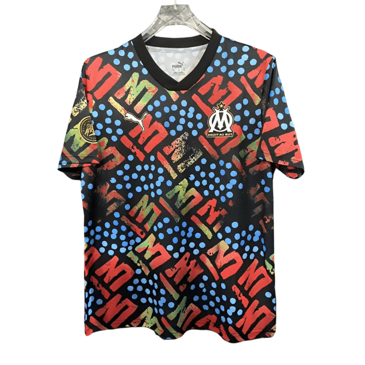 2024/25 Olympique de Marseille Voorwedstrijdshirt - Afrika Zwart Special
