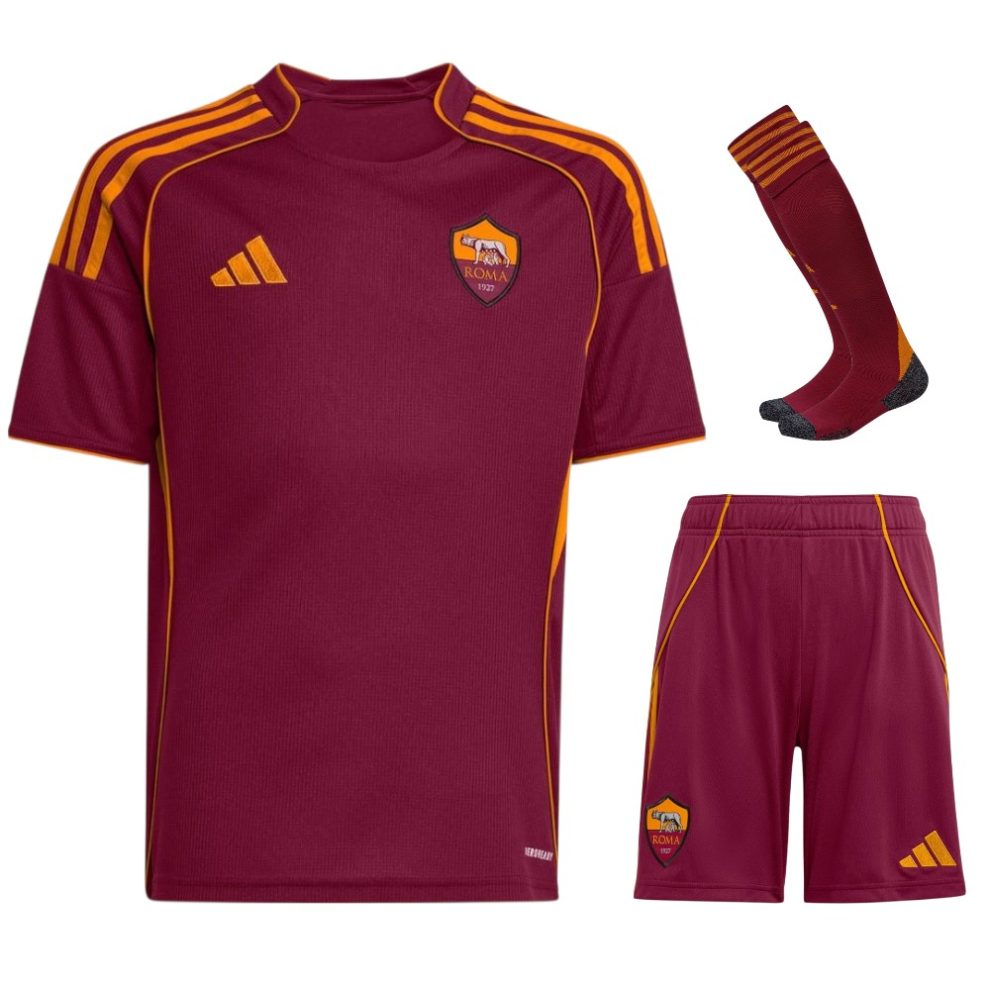 25/26 AS Roma Kindershirt - Thuis