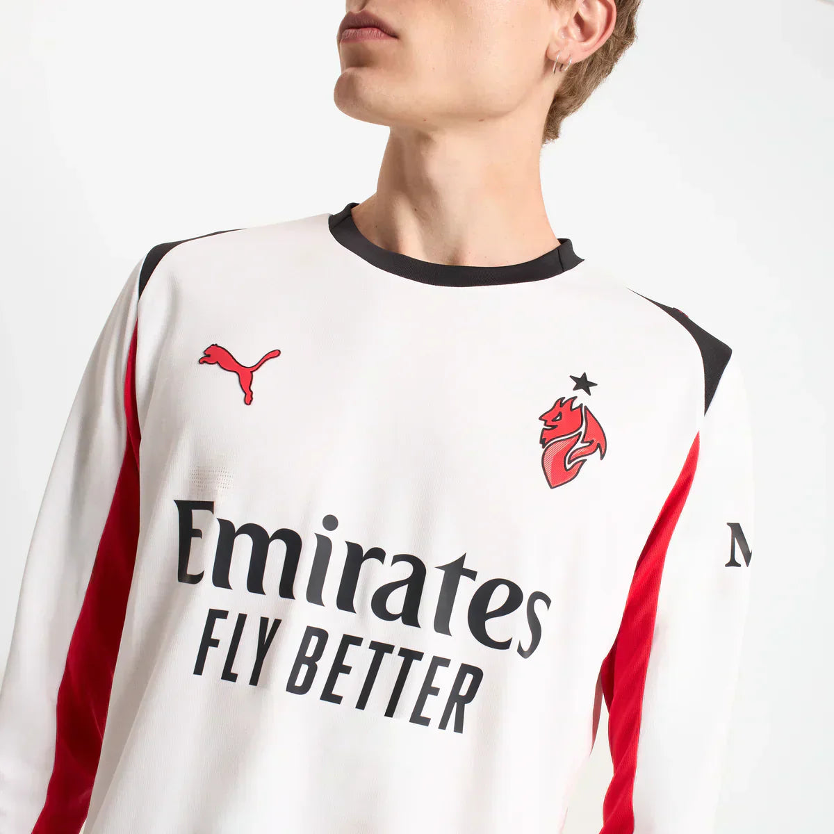 25/26 AC Milan Shirt - Uit - Lange Mouw