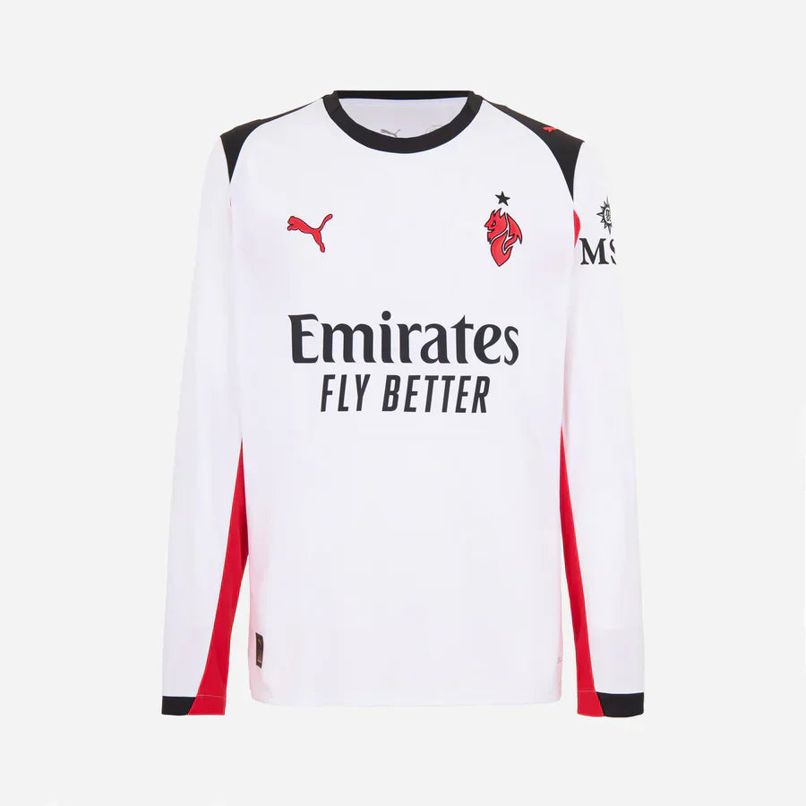 25/26 AC Milan Shirt - Uit - Lange Mouw