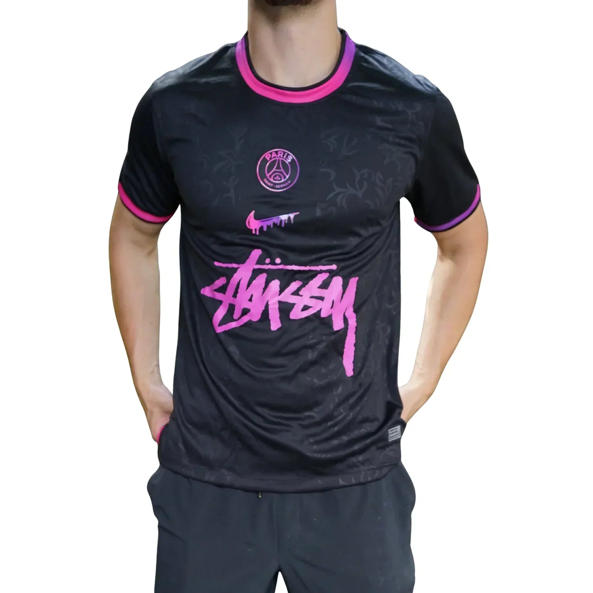 Maillot Stussy PSG Paris Noir