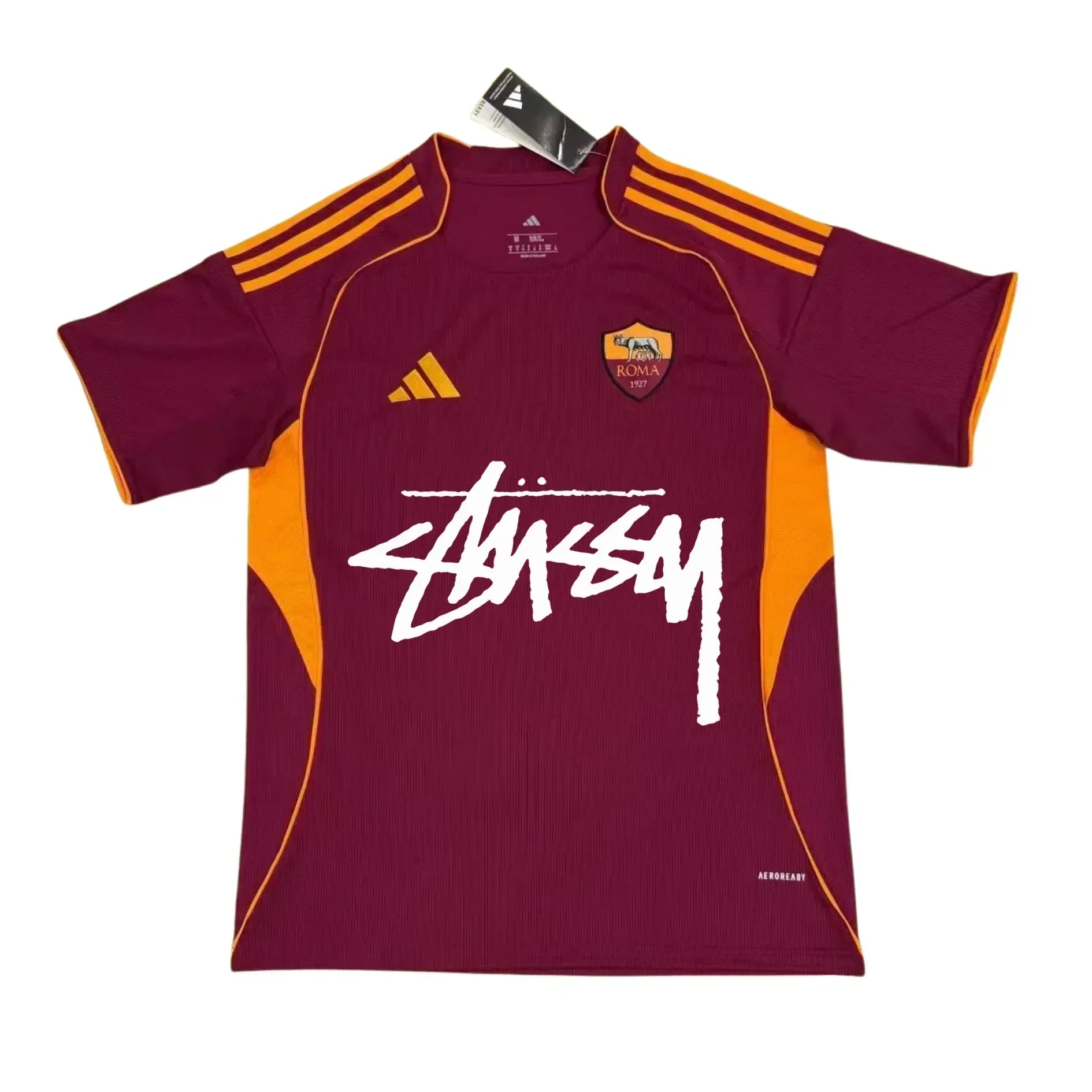 2026 AS Roma Stussy Shirt - Thuis - Beperkte Editie