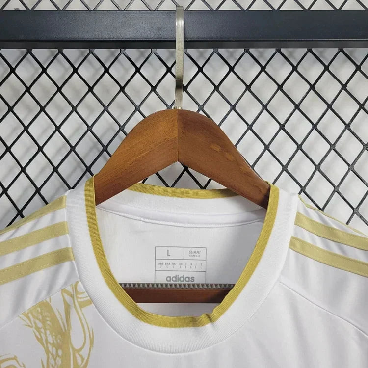 2024/25 Real Madrid Jersey - Dragon Special Edition White Gold