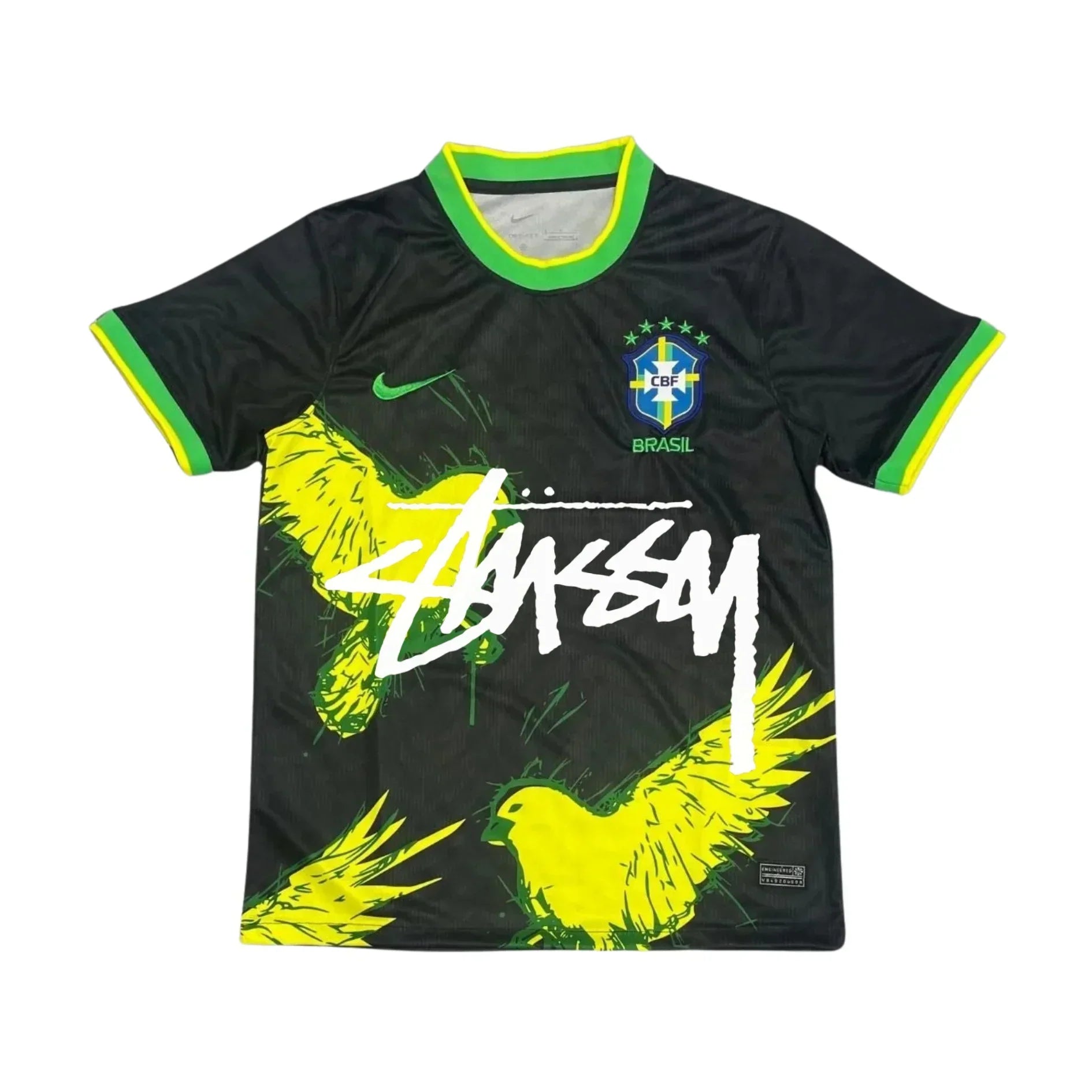 2025/26 Brazil x Stussy Shirt - Vogel - Zwarte Editie