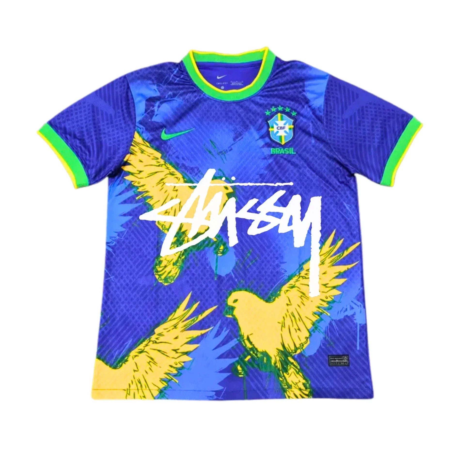 2025/26 Brazil x Stussy Shirt - Vogel - Blauwe Editie