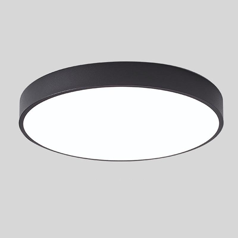 Plafonnier bois LED moderne à montage affleurant