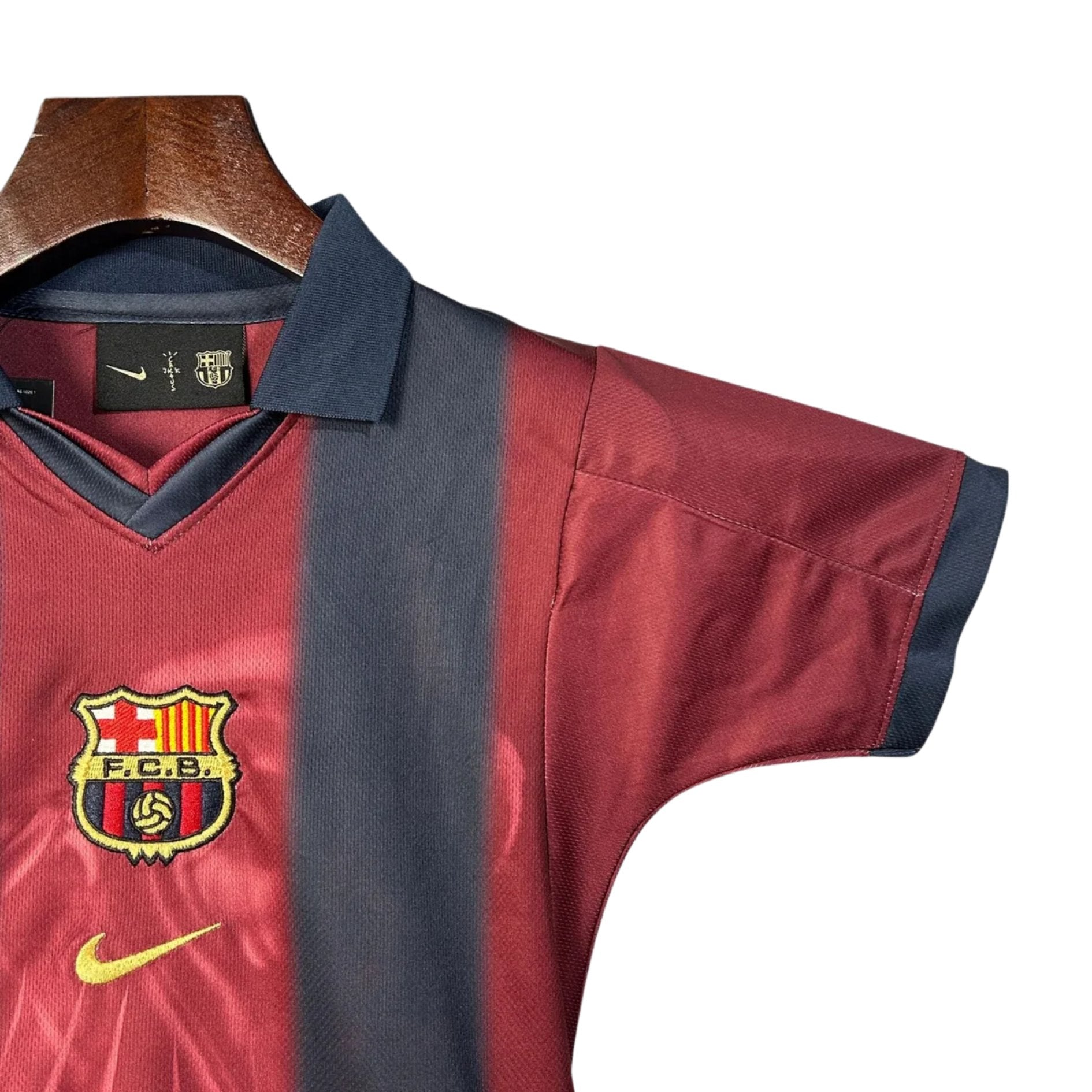 Maillot rétro pour enfant FC Barcelone x Travis Scott