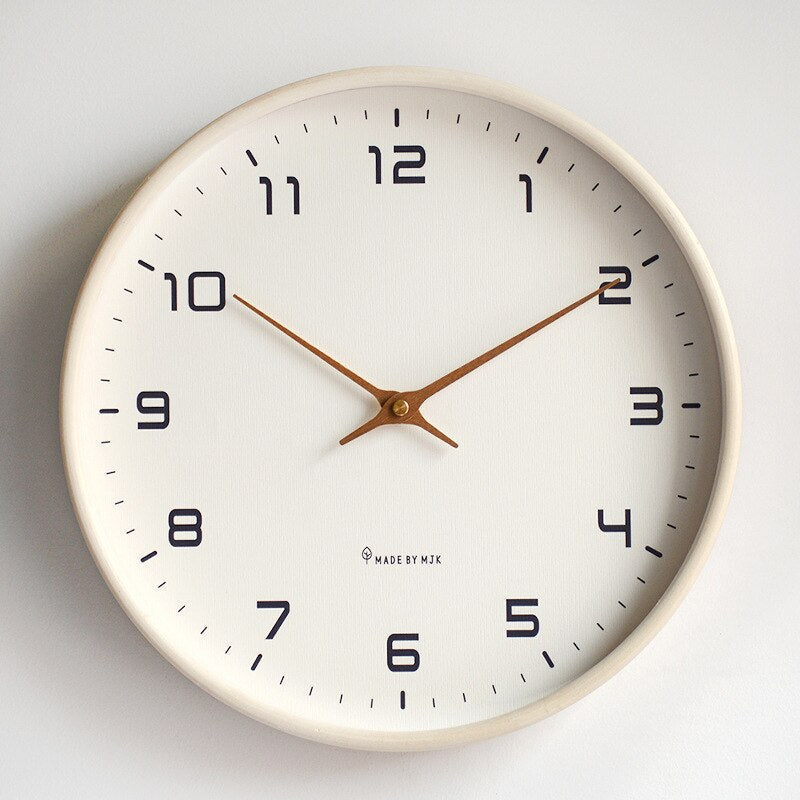 Wooden Wall Clock – Silent Scandinavian Design for Peaceful Homes