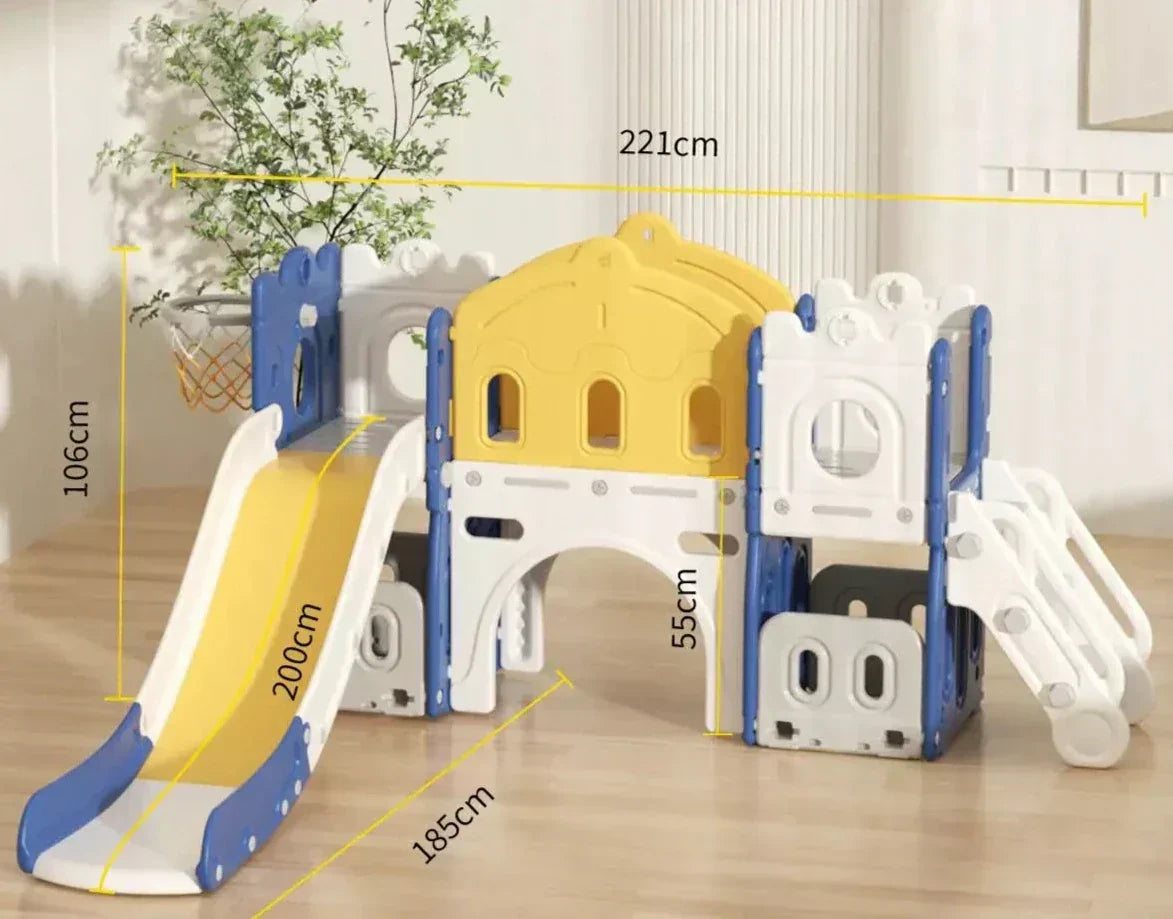 Funnest Spielset – Rutsche und Schaukel Kombi für drinnen und draußen für Kleinkinder – Sicher und spaßige Entwicklung der motorischen Fähigkeiten
