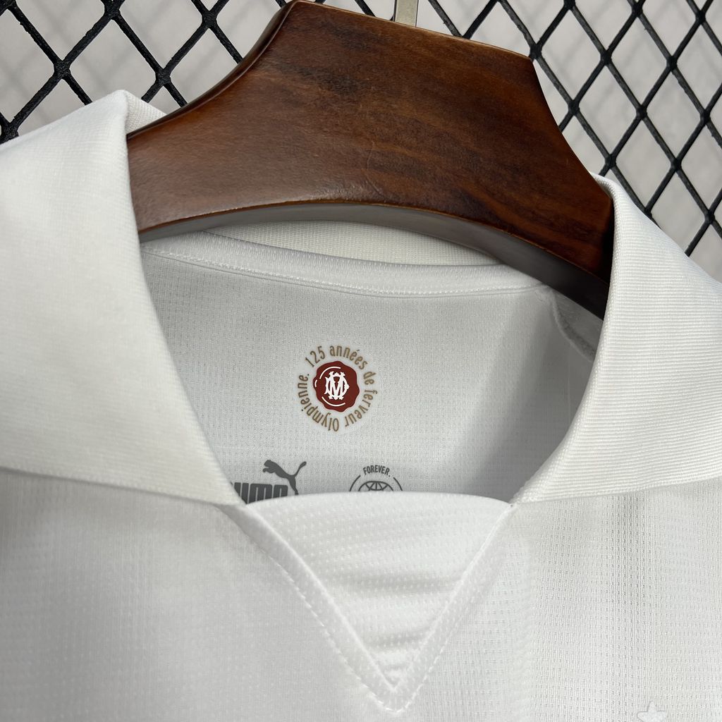 Olympique de Marseille 2024-2025 125th Anniversary White Shirt
