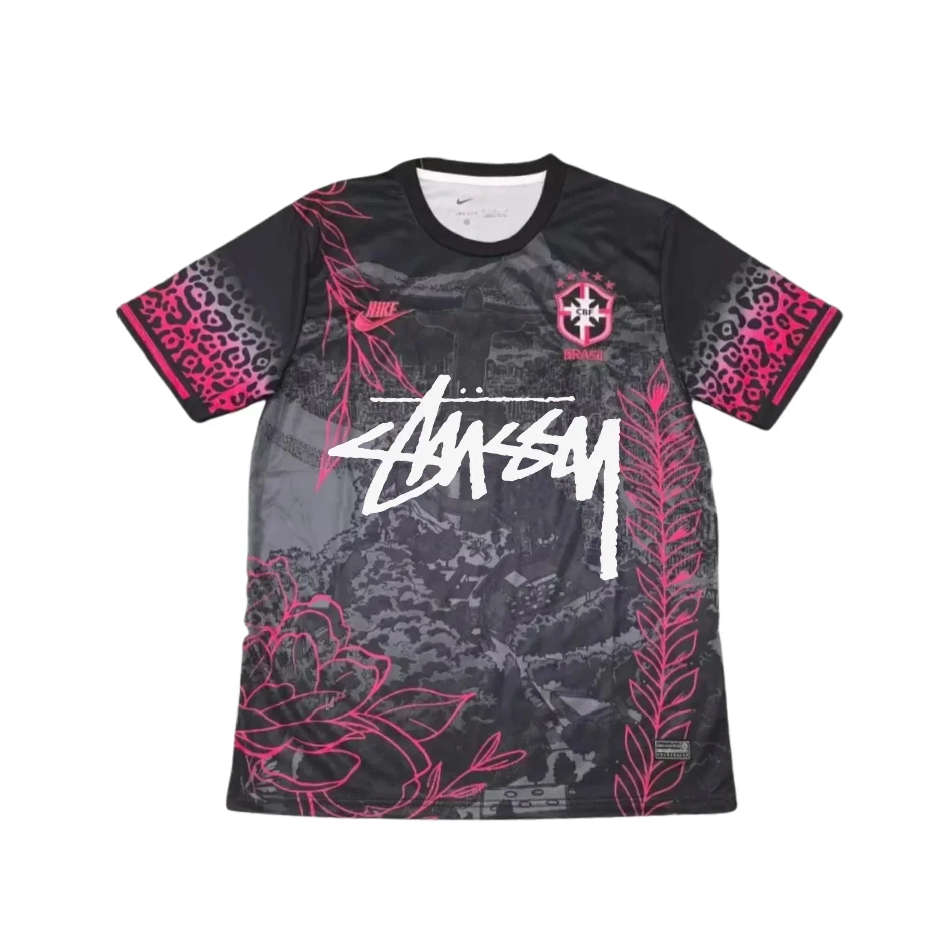 Maillot Brésil x Stussy 2025/26 - Édition Léopard