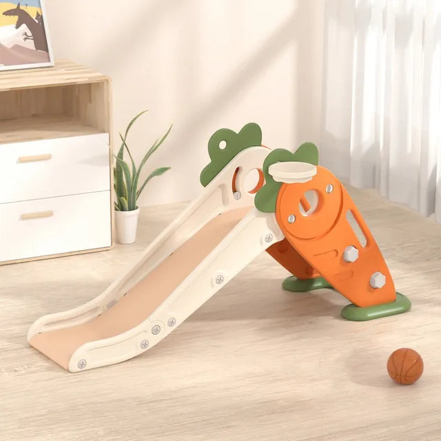 El juego más divertido: tobogán y columpio para niños pequeños, tanto de interior como de exterior. Desarrollo de habilidades motoras seguro y divertido.
