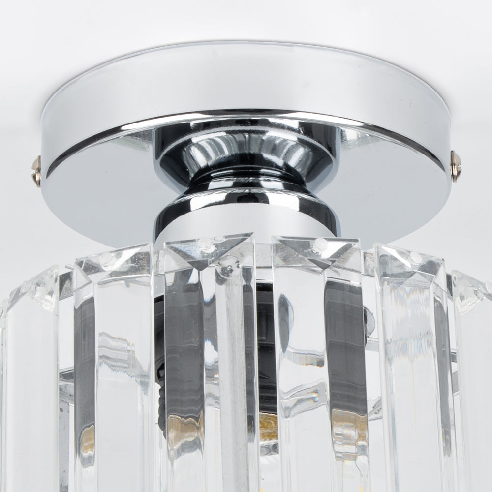 Minimalist Black Flush Mount Ceiling Light for Hallways & Small Spaces