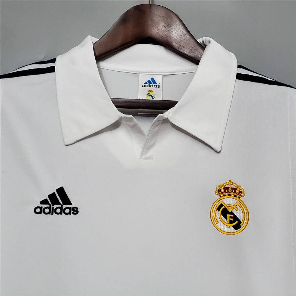 2000-2001 Real Madrid Long Sleeve Home Retro Shirt
