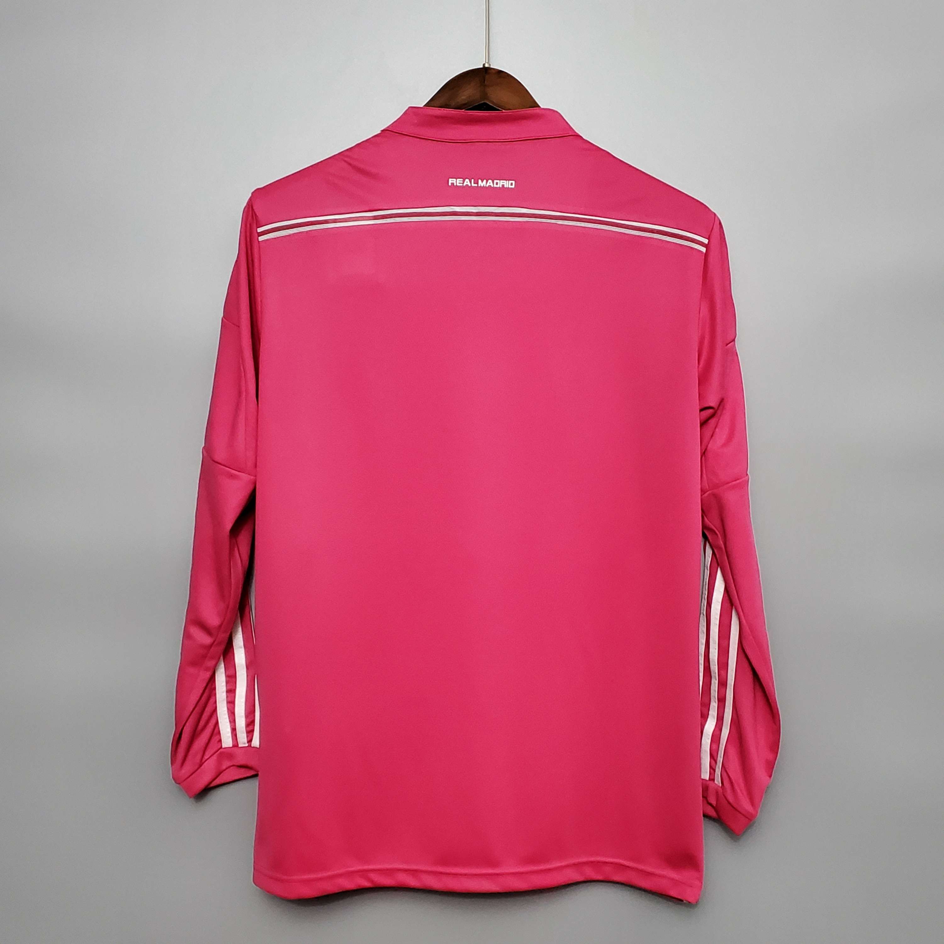 2014-2015 Real Madrid Lange Mouw Uit Retro Shirt Roze