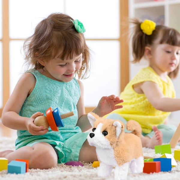 Toypup – Cane di Peluche Interattivo per Bambini – Movimenti Realistici e Risposta al Tocco