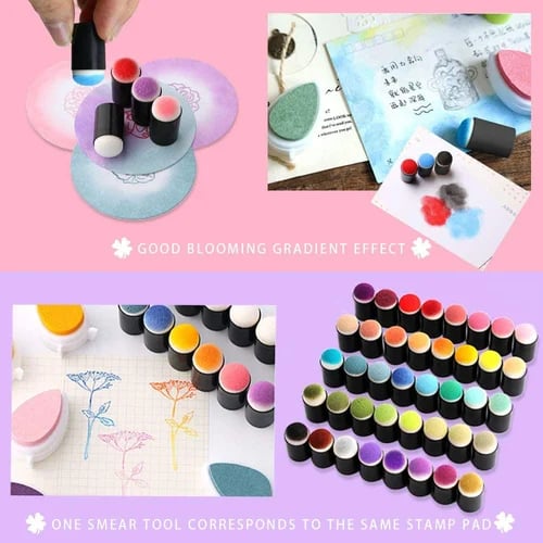 Set di Pittura a Dita Colorsplash – Kit Artistico Creativo da 20 Colori con Timbri e Righelli