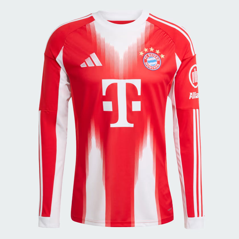 25/26 Bayern München Shirt - Thuis - Lange Mouw