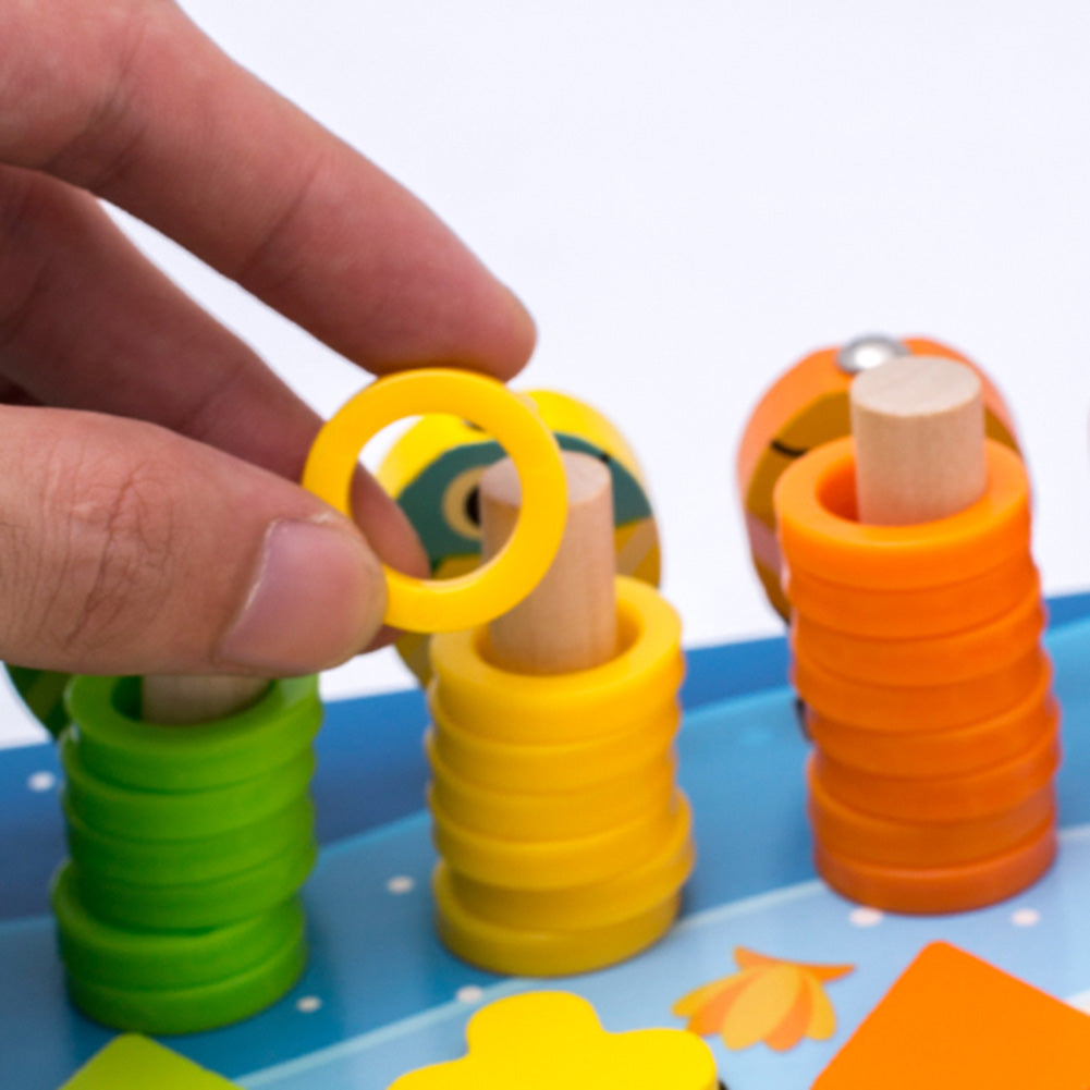 Toymind Board – Tavola Montessori in Legno per l'Apprendimento dei Bambini – Numeri, Lettere e Forme