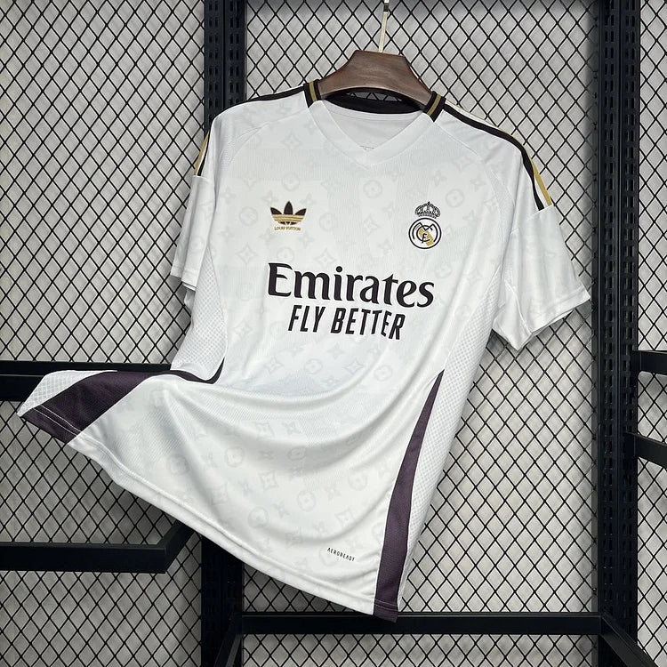 Maillot Real Madrid x Louis Vuitton 2024/25 - Édition spéciale Blanc