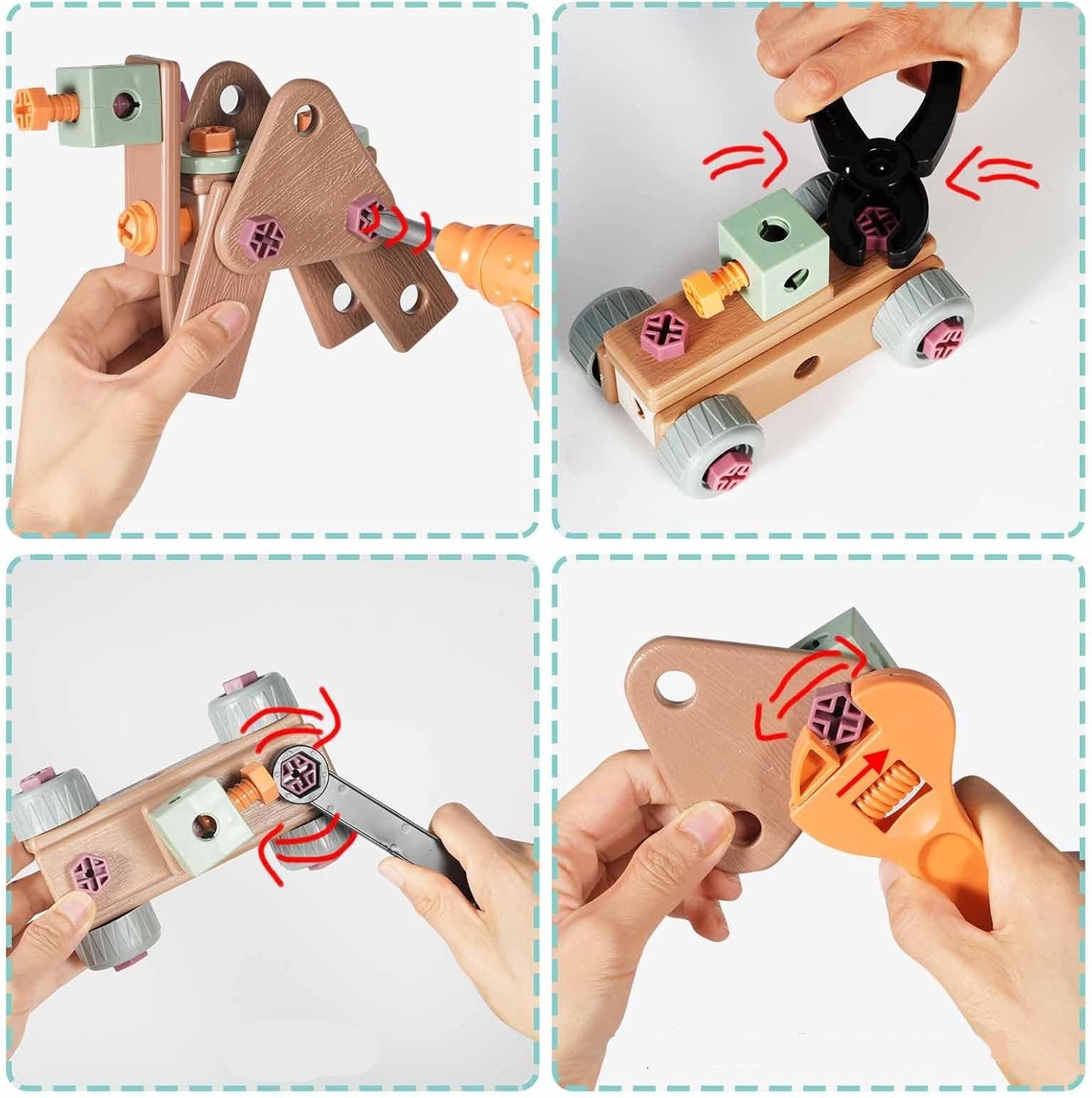 Buildmaster Tool Set – 100-Piece Construction Toy For Creative Kids