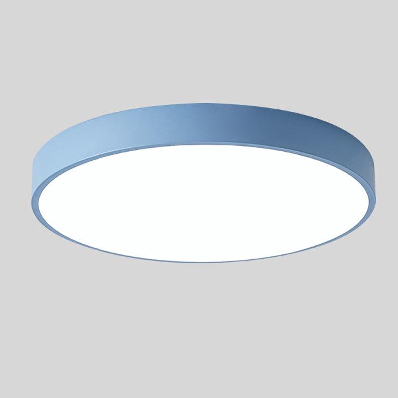 Plafonnier bois LED moderne à montage affleurant