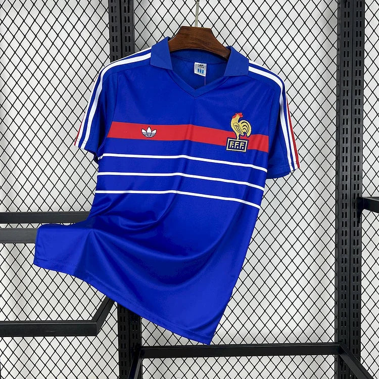 1984 Francia Euro Maglia Retrò Casa