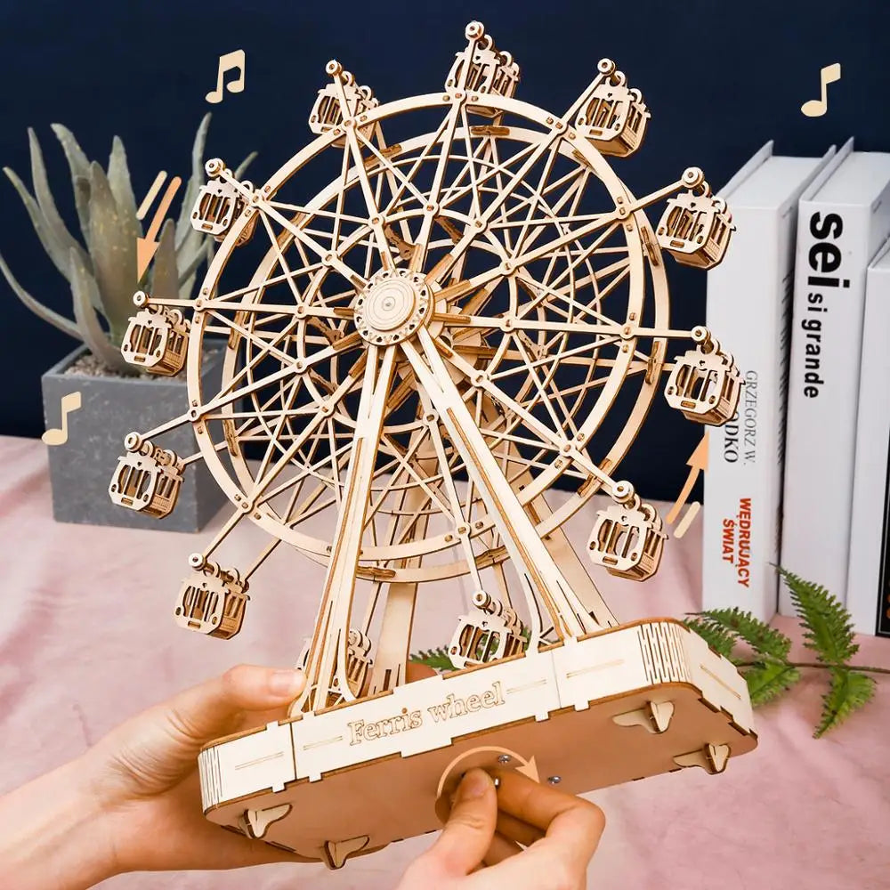 Toyferris – 3D Wooden Ferris Wheel Kit For Children And Adults