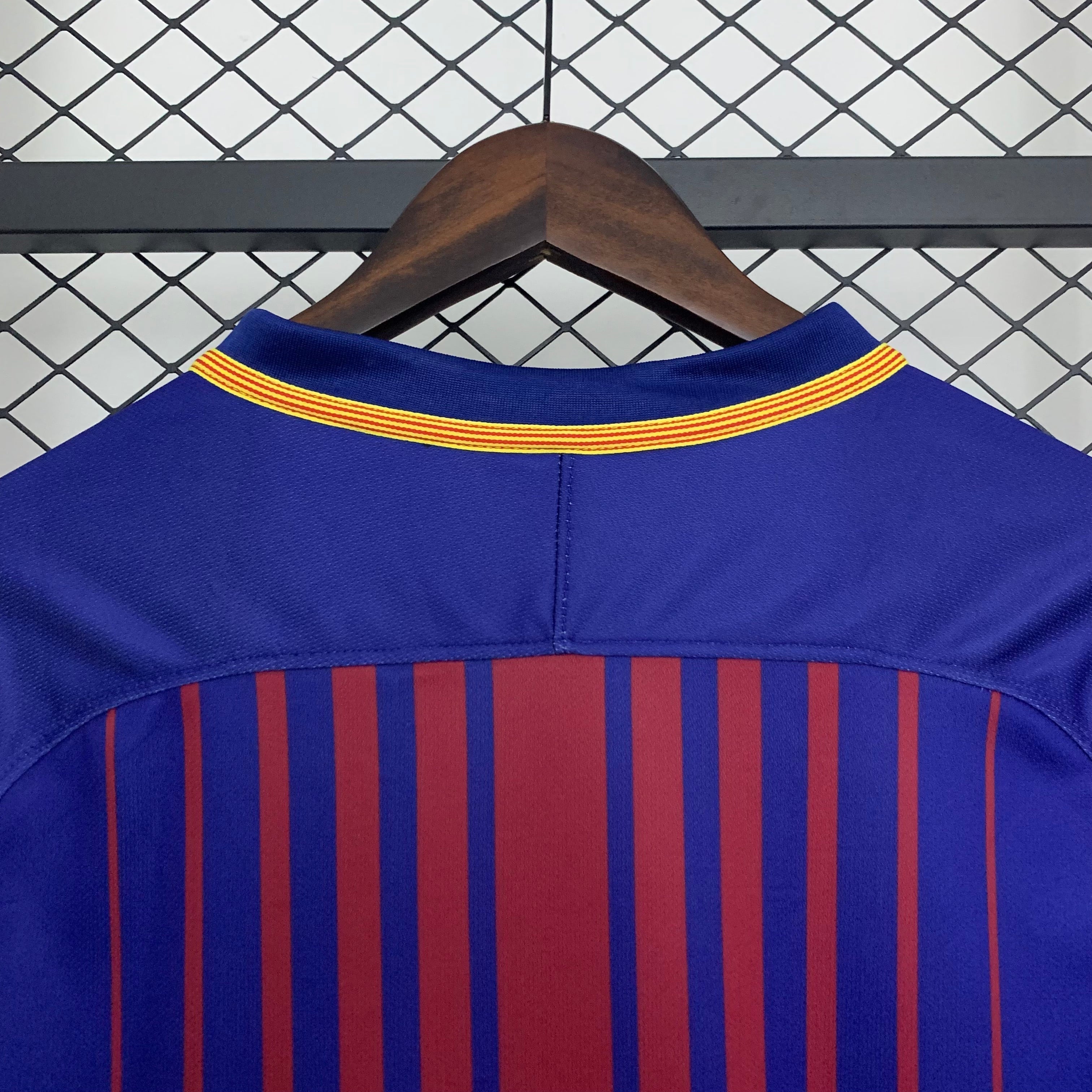 2017/2018 Barcelona Long Sleeve Home Jersey