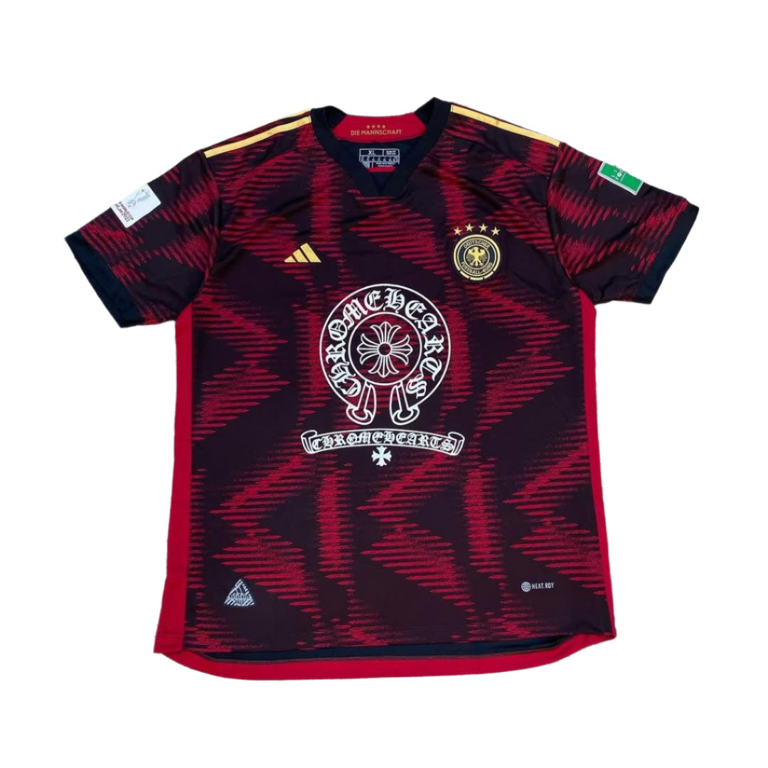 Camiseta roja de los Chrome Hearts de Alemania