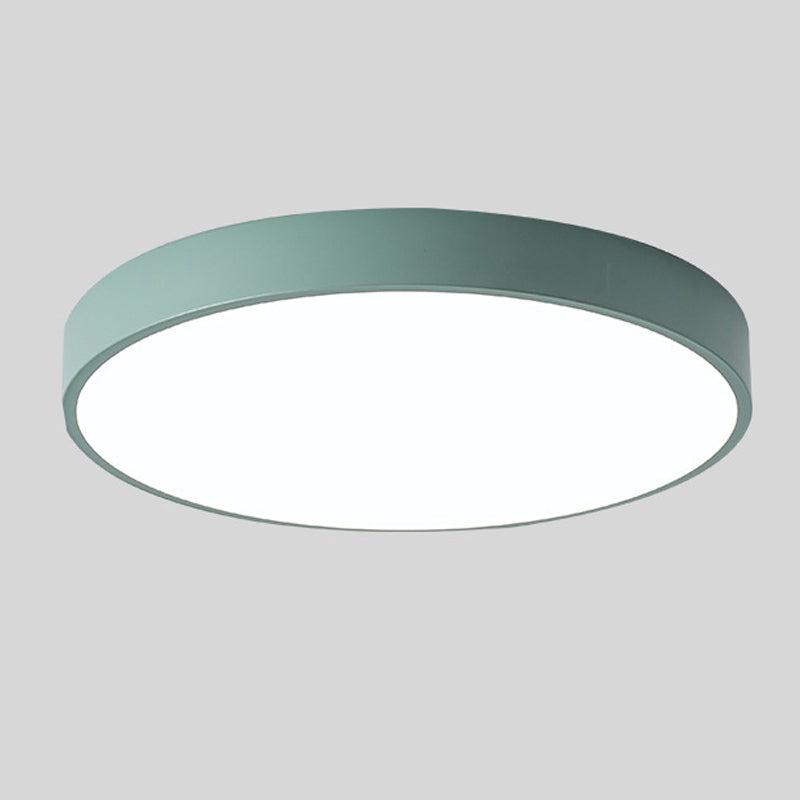 Plafonnier bois LED moderne à montage affleurant