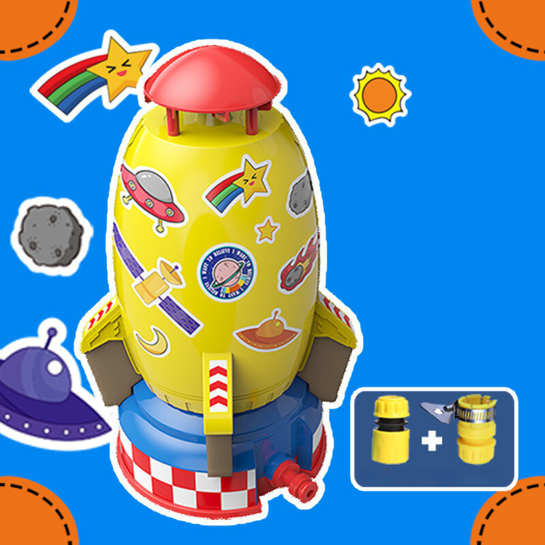 Toyrocket – Razzo ad acqua per bambini con collegamento per tubo da giardino