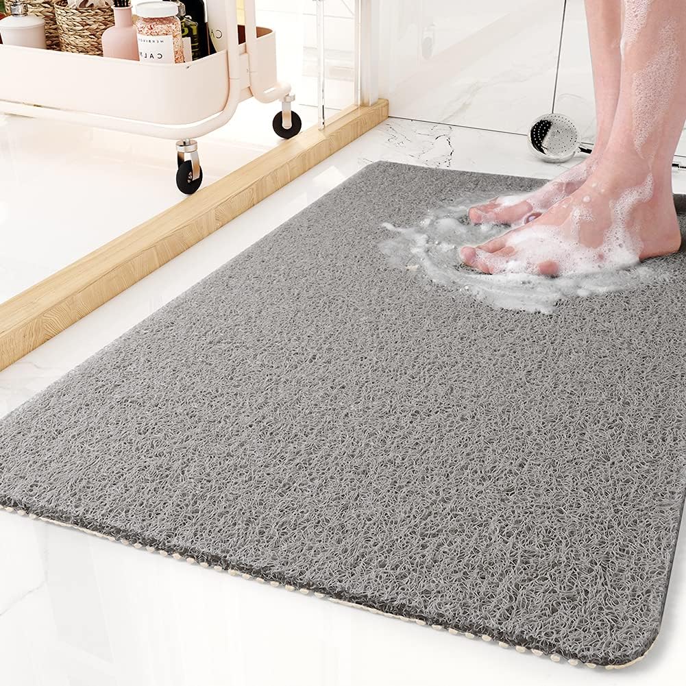 Tapis de douche antidérapant – Tapis à séchage rapide avec drainage hygiénique