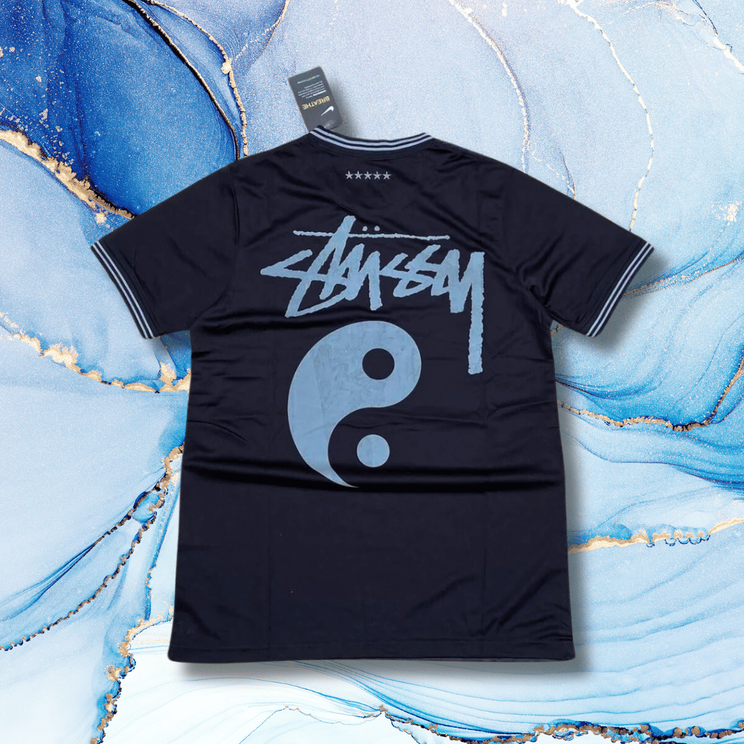 2024 Brazil Stussy Jersey - Black Marble Editie