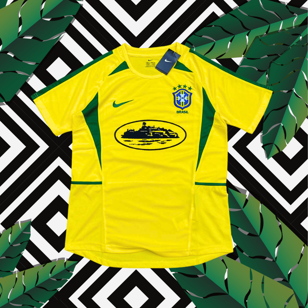 Maillot Corteiz Brésil - Édition rétro Coupe du monde 2002
