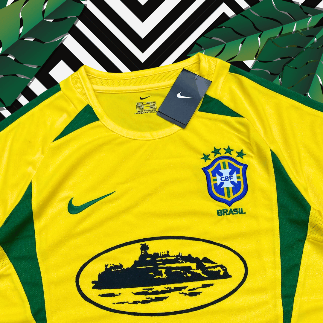 Maillot Corteiz Brésil - Édition rétro Coupe du monde 2002