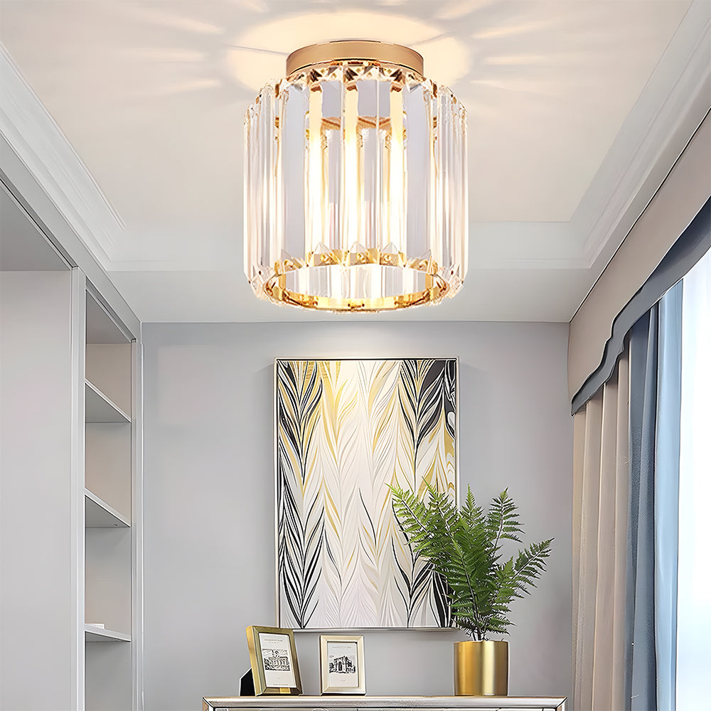 Minimalist Black Flush Mount Ceiling Light for Hallways & Small Spaces